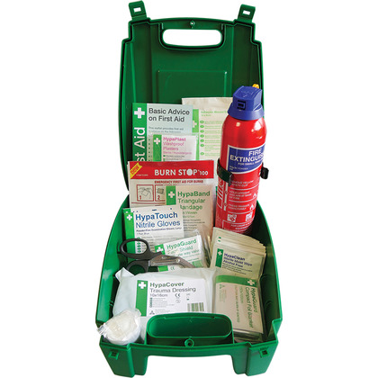 Car and Taxi First Aid Kit with Fire Extinguisher