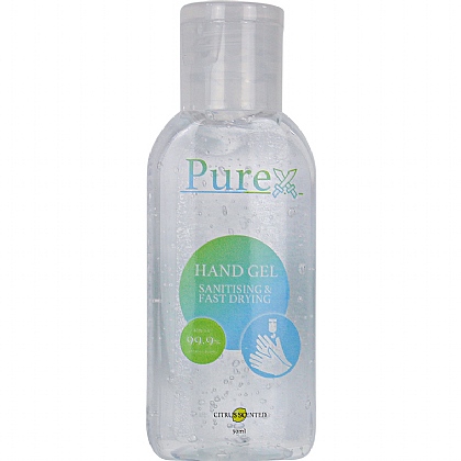 PUREX Alcohol Hand Sanitiser Gel, 50ml, 73% (Pack of 90)