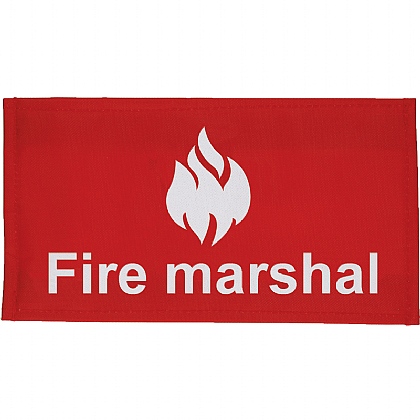 Fire Marshal Armband, Velcro Closure