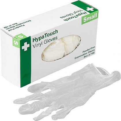 HypaTouch Powder-Free Vinyl Gloves (Box of 100)