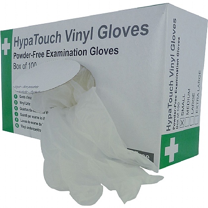 HypaTouch Powder-Free Vinyl Gloves (Case of 10)