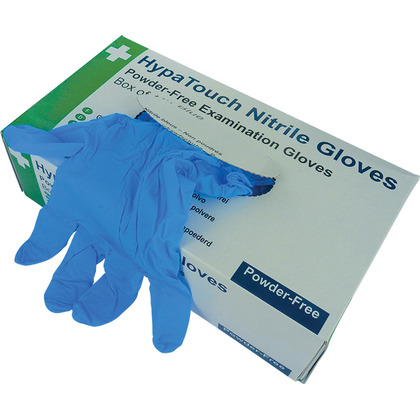 HypaTouch Powder-Free Nitrile Gloves, Box of 100