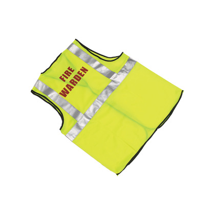 Fire Warden Hi-Visibility Waistcoats, Yellow