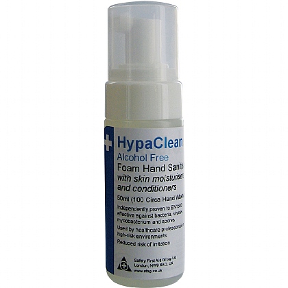 HypaClean Foam Hand Sanitiser, 50ml (Pack of 12)
