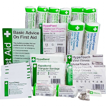 HSE Workplace First Aid Kit Refill 1-10 Persons