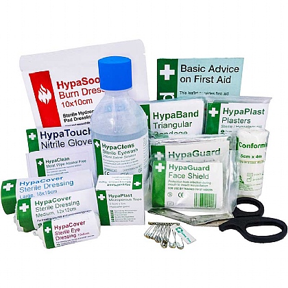 British Standard Compliant Travel First Aid Kit Refill