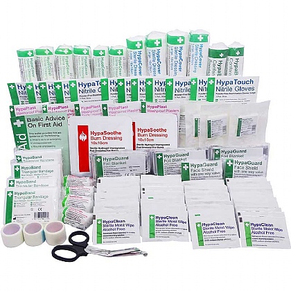 First Aid Refill Set DIN 13169:2021 Including First Aid Instructions -  First Aid Kit Refill Set DIN 13169 with Practical Inner Pockets - DIN 13169