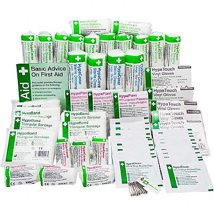 First Aid Kit Green Box HS3 Traditional 50 Person - Hunt Office UK