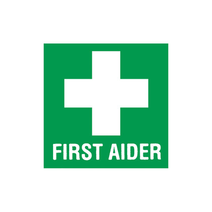 First Aider Helmet Sticker