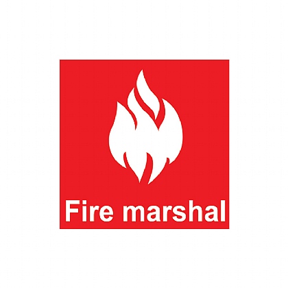 Fire Marshal Sticker for Helmets